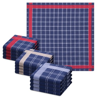 Set 12 Batiste de panza Jemidi, 40 x 40 cm, Albastru, Bumbac, 55059.02 foto