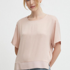 Sisley bluza femei, culoarea roz, neted