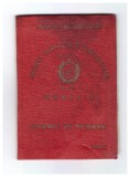 Carnet de membru Consiliul central al sindicatelor din Romania, 1967, profesoara