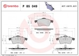 BREMBO P 85 049 PRIME LINE set placute frana,frana disc