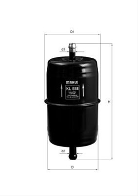 Filtru combustibil MAHLE KL558 foto