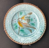 Impresionanta farfurie din MAJOLICA de MEISSEN sfarsit de secol 19 - rara!!!, Farfurii