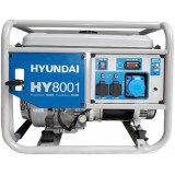 Generator Curent Monofazic Hyundai HY8001, 7.5kW, 8kW Max, Benzina, 230V, 2 Prize 16A+1x32A, 457cmc, Rezervor 25L
