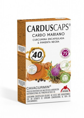 Capsule cu armurariu, curcuma si piper negru, 60 capsule Carduscaps foto