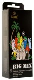 Prezervative Amor Big Mix, 30 bucati, Mixte: Colorate, Striatii, Nervuri, Lubrifiate