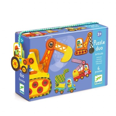 Puzzle mobil duo Vehicule, Djeco foto