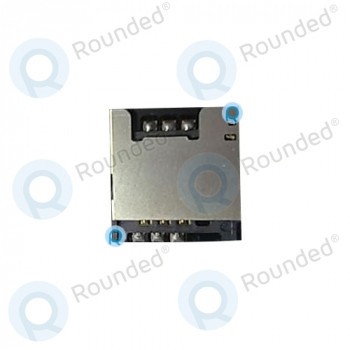 HTC Desire V T328w Modul cititor Simcard, cititor Simcard Piesă de schimb argintie SIMCR foto