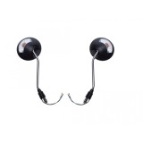 Set oglinzi negre rotunde cu semnalizare, M10x1.25