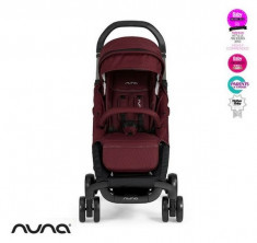 Nuna-083 Carucior Ultracompact Pepp Luxx cu bara de protectie Berry foto