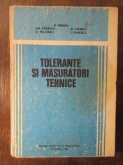 TOLERANTE SI MASURATORI TEHNICE-D.DRAGU foto