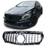 Grilaj sport crom negru lucios, potrivit pentru Mercedes CLA C117 pre-facelift 13-16 Performance AutoTuning