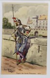 PIQUIER DES GARDE FRANCAISES , 1630 , PICTURA de PIERRE ALBERT LEROUX , REPRODUSA PE CARTE POSTALA , CLASICA