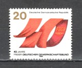 D.D.R.1985 40 ani sindicatele libere SD.529, Nestampilat