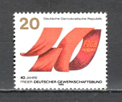D.D.R.1985 40 ani sindicatele libere SD.529 foto