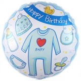 Balon Folie &quot;Happy Birthday Baby &quot; 45 cm