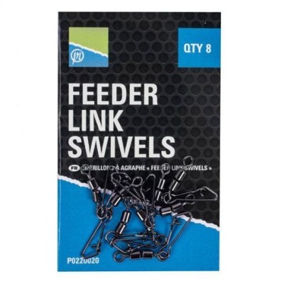 Agrafe cu Vartej Preston Double Feeder Link Swivels foto