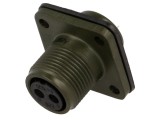 Conector circular mamă 2 pini 13A, argintat, Amphenol MS/DS