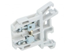 Conector &Icirc;mbinare Șine 0,5-2,5mm&sup2; 2 Borne Gri 690V