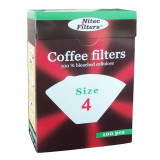 Filtru hartie pentru masini de cafea Nitec K04, 4 x 100 buc.