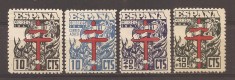 Spania 1941 - Lupta &icirc;mpotriva tuberculozei, serie completa, MNH(vezi descrierea)