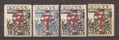 Spania 1941 - Lupta &amp;icirc;mpotriva tuberculozei, serie completa, MNH(vezi descrierea) foto
