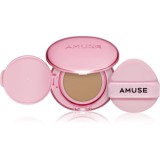 AMUSE Dew Power Vegan Cushion burete cu machiaj de lungă durată pentru strălucirea și netezirea pielii culoare 04 Tan 15 g