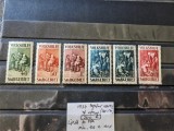 Serie Saar, Germania, 1929,Volkshilfe,135-141,cota uriasa, nestampilat, rara