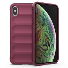 Husa pentru iPhone XS Max - Techsuit Magic Shield - Bordeaux foto