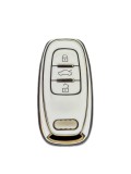 Husa de protectie Premium pentru cheie AUDI, compatibila cu A4, A6, A5, A7, A8, Q5, Q7, S4, S5, S6, S8, RS5, RS6, RS7, Allroad, 3 Butoane Smart Remote