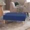 Taburet, albastru,78x56x32 cm, material textil
