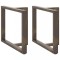 vidaXL Picioare de masă &icirc;n formă de T, 2 buc., negru, 100x35x(72-73) cm, oțel 4013071