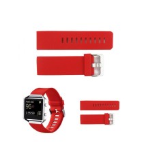 Bratara TPU Silicon pentru Fitbit Blaze-Mărime L-Culoare Roșu