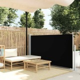 Cumpara ieftin Copertină laterală retractabilă, negru, 120x300 cm