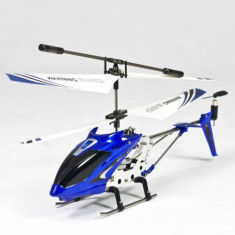 Elicopter cu telecomanda Gyrostar, 20cm, albastru foto