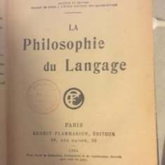 La Philosophie du Langage - Albert Dauzat