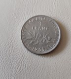 Franța - 1 franc (1969) monedă s347, Europa