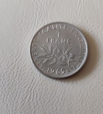 Franța - 1 franc (1969) monedă s347