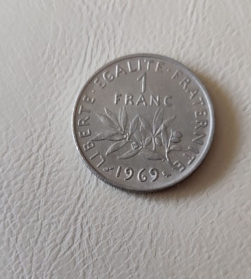 Franța - 1 franc (1969) monedă s347 foto