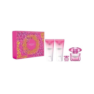 Versace Bright Crystal Absolu Set cadou pentru femei EDP 90 ml + 100 ml loțiune de corp + 100 ml gel de duș + geantă de toaletă foto
