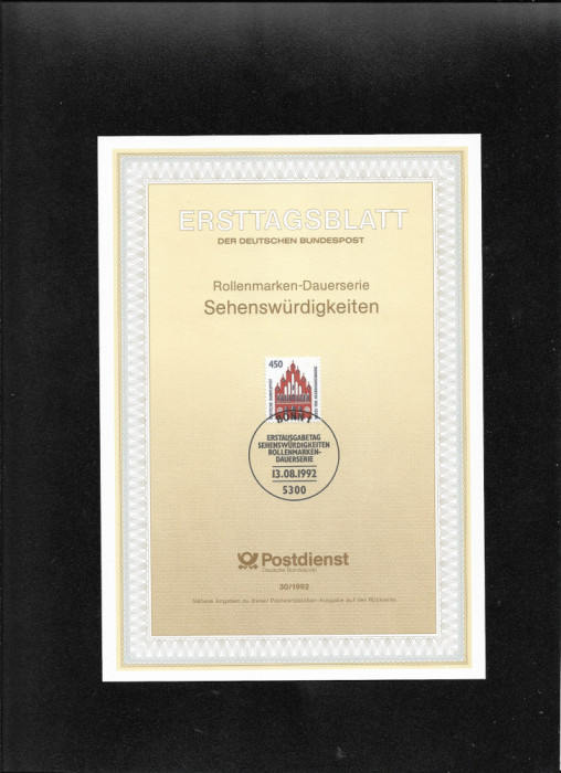 Germania FDC 30.1992