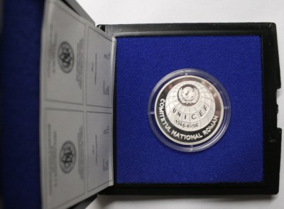 BNR- 100 LEI 1996 . Semicentenarul Fondului Naţiunilor Unite pentru Copii UNICEF foto