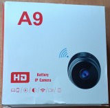 Mini-cameră Wi-Fi spion HD cu magnet și acumulator incorporat