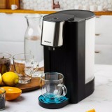 Dozator pentru apă calda, dozator cu fierbător, capacitate rezervor 2,5 litri, 2600 W, 95&deg;C, negru, Klausberg