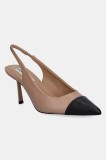 Steve Madden stilettos de piele Kling culoarea bej, 11003001