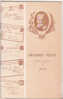 bnk fil Grigore Pascu - primul filatelist din Bacau foto