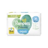 Cumpara ieftin Servetele umede Harmonie Aqua, 3 pachete x 48 bucati, Pampers