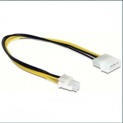 Cablu adaptor alimentare procesor - mufa molex la 4 pini foto