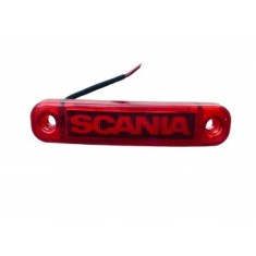 Lampa de gabarit cu LOGO SCANIA ROSIE 12v-24v