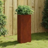 vidaXL Jardiniera de Gradina Oțel Corten Strat Inaltat Decorativ Durabil 40x34.5x75 cm