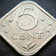 Moneda exotica 5 CENTI - ANTILELE OLANDEZE (Caraibe), anul 1982 * cod 547